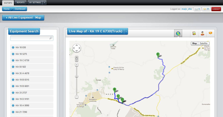 GPS based vehicle tracking system 